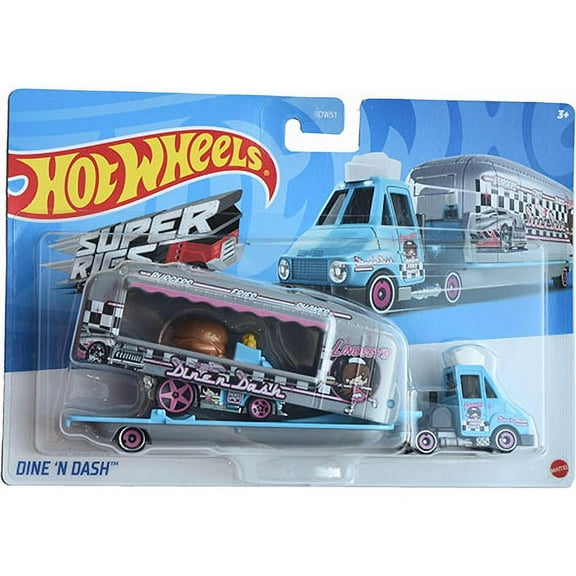 Mattel - Hot Wheels Super Rigs Die-Cast Vehicle - DINE 'N DASH [HMF90]