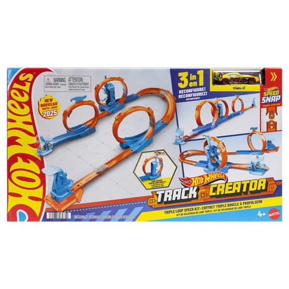 Mattel MTTJDW39 Hot Wheels Track Creator Triple Loop Kit Toys - 2 Piece