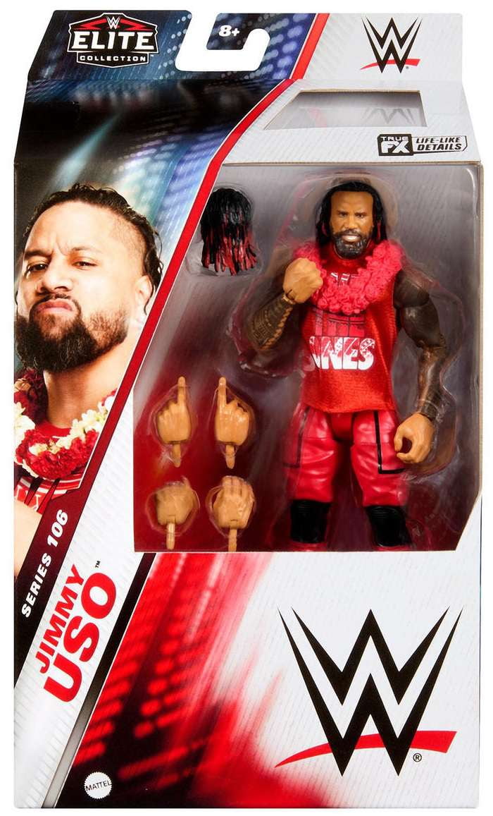Mattel Jimmy Uso Red WWE Elite 106 Toy Wrestling Action Figure