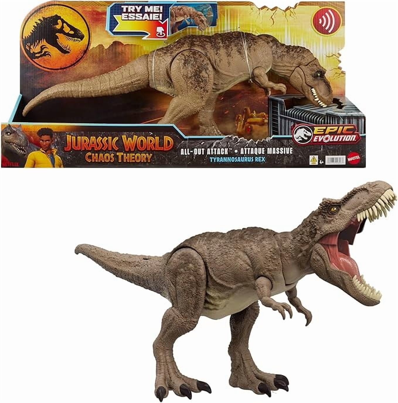 Mattel Jurassic World Tyrannosaurus Rex Action Figure, Rampage