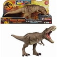 thumbnail image 1 of Mattel Jurassic World All-Out Attack Tyrannosaurus Rex Dinosaur Action Figure Toy, T. rex with Rampage Attack, Chomp & Roar & Evolved Spikes, Digital Play, 1 of 2