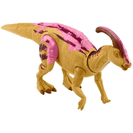 Mattel Jurassic World Camp Cretaceous Sound Strike Medium-Size Parasaurolophus Dinosaur Action Figure (3.34")