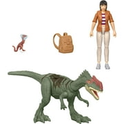 Mattel Jurassic World Chaos Theory Storypack, Human & Dinosaur Action Figure Rescue Pack, 3.75-inch Scale Yaz & Monolophosaurus & 2 Accessories