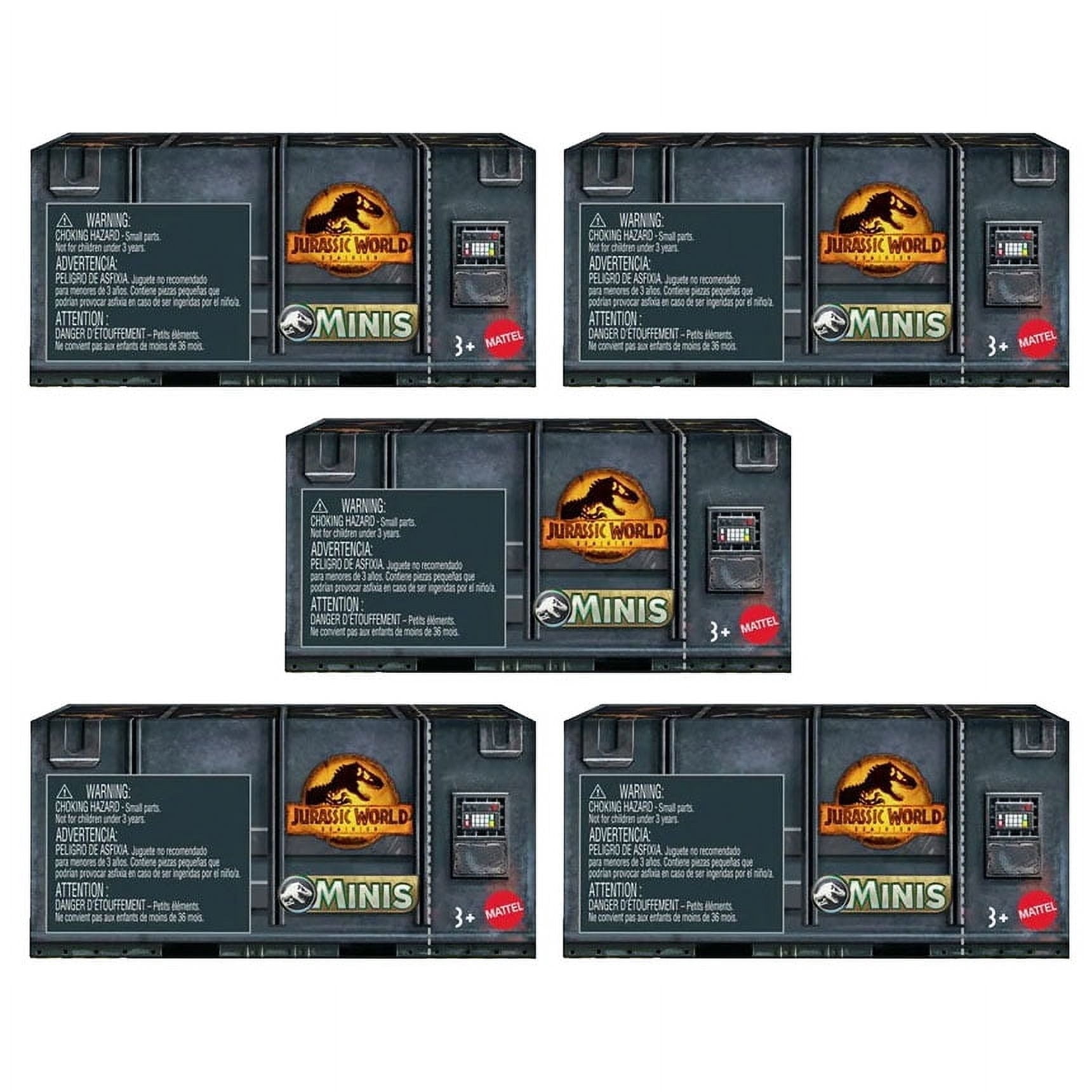 Jurassic World Dominion Mystery Mini Figures 5 Pack Bundle