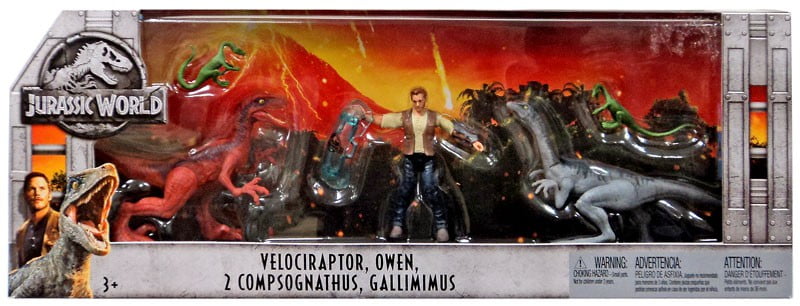 Mattel Jurassic World Fallen Kingdom Action Figures, Multicolor, 3 Pack