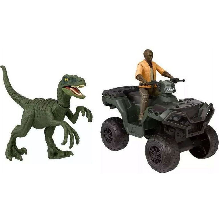 Mattel Jurassic World Legacy Barry Sembene ATV Chase Action