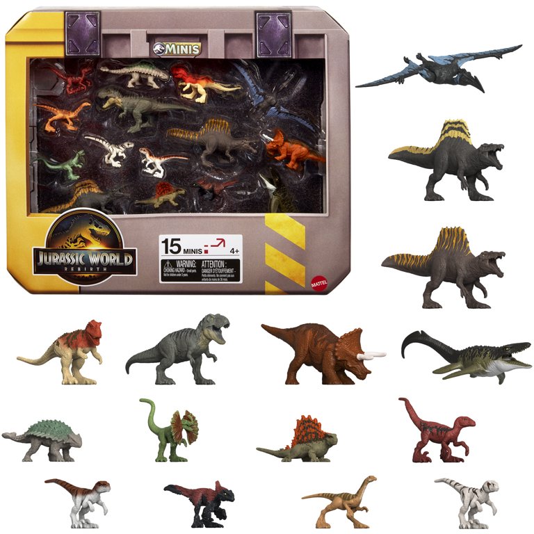 Mattel - Jurassic World: Rebirth Mini Dinosaur 15-Pack - Walmart.com