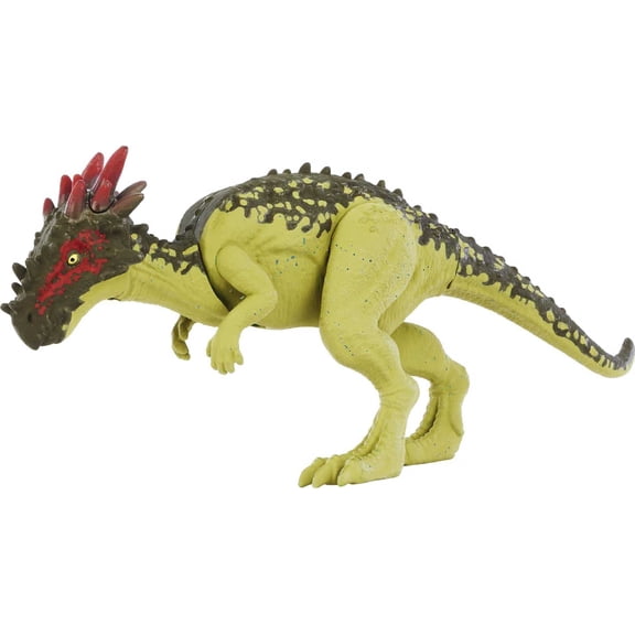 Mattel Jurassic World Wild Pack Dracorex Herbivore Action Figure, with Movable Joints, Realistic Sculpting and Attack Feature (3.88")