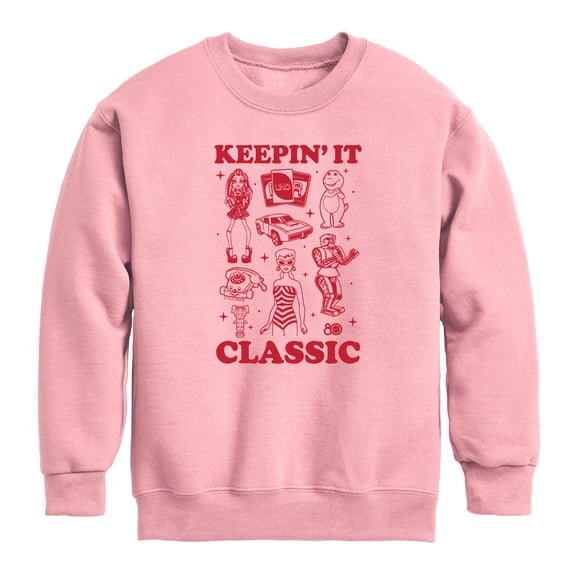Mattel - Keepin It Classic - Youth Boys Crew Fleece Sweatshirt