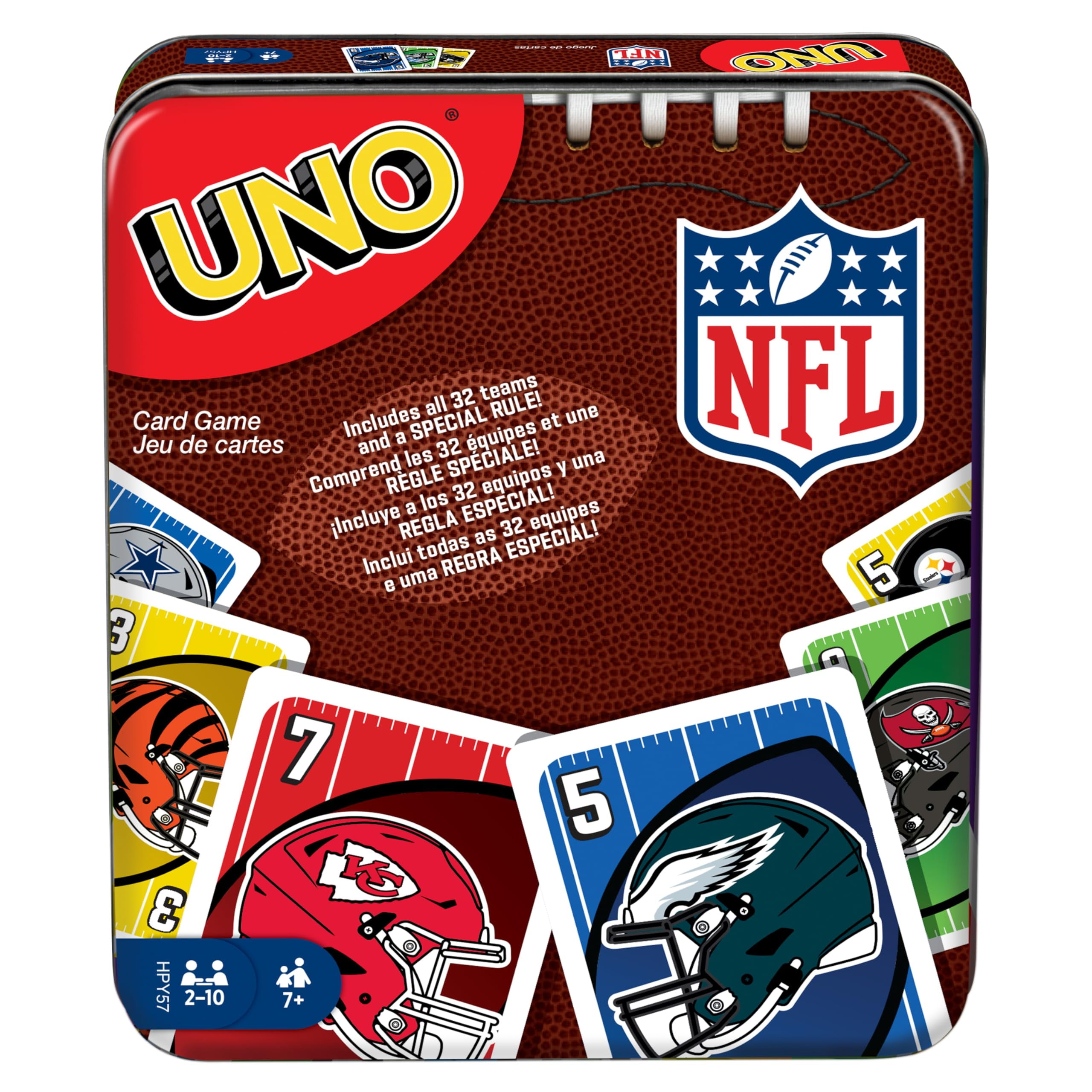 Mattel Kids & Adults UNO NFL Classic Card Game