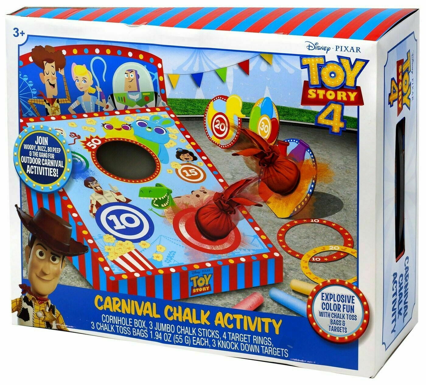 Toy Story Toddler's Carnival Game: Outdoor Cornhole Set & Sidewalk