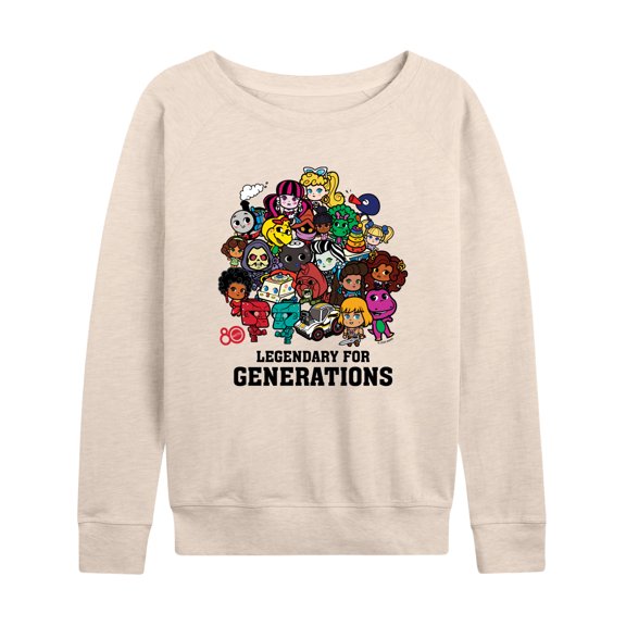 Mattel - Legendary For Generations  - Women's French Terry Long Sleeve Shirt