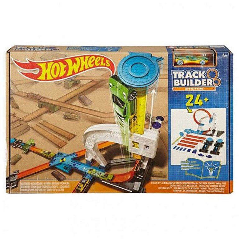 Hot wheels track builder system stunt kit playset online