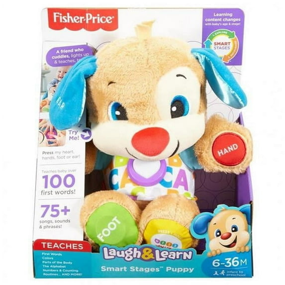 Mattel MTTFDF21 Laugh & Learn Smart Stages Puppy Toys, Pack of 2