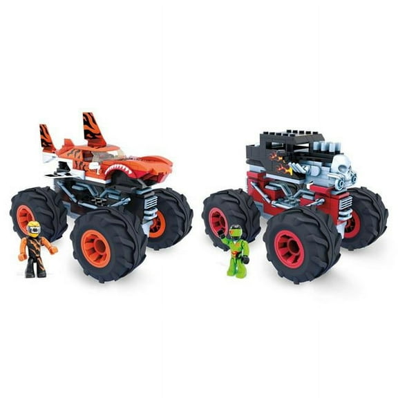 Mattel MTTGVM14 Hot Wheels Monster Trucks Toy, Assorted Color - 4 Piece