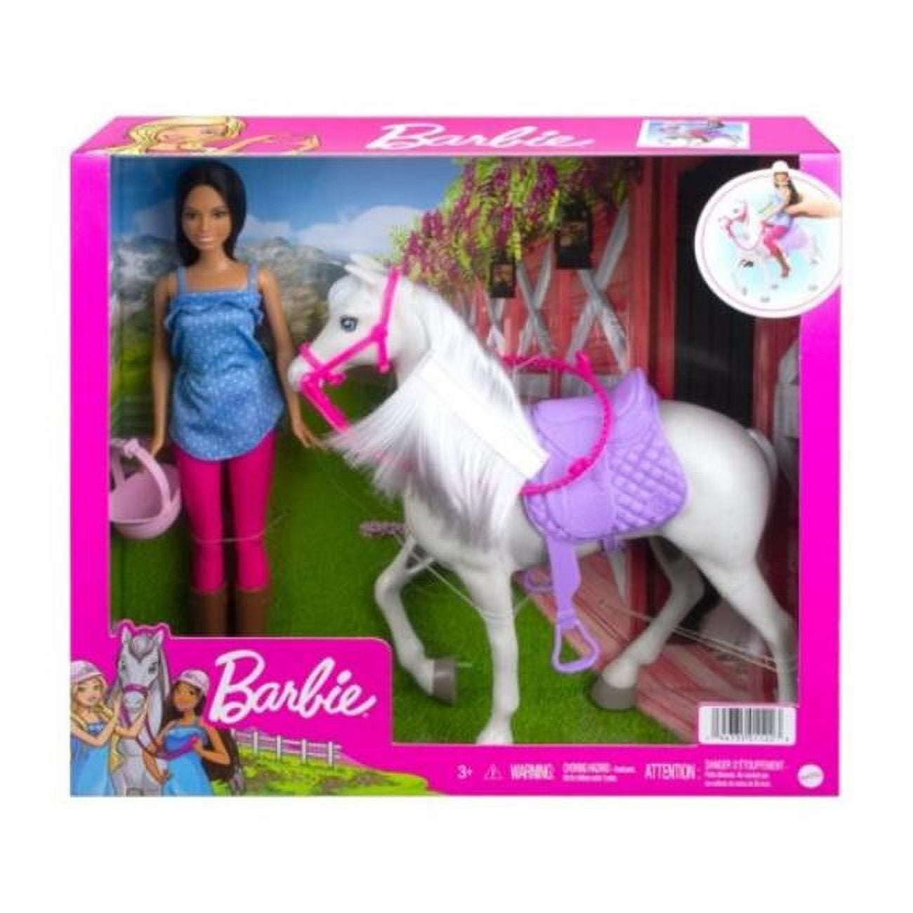 Mattel MTTHCJ53 Barbie & Horse Doll Playset - Pack of 2