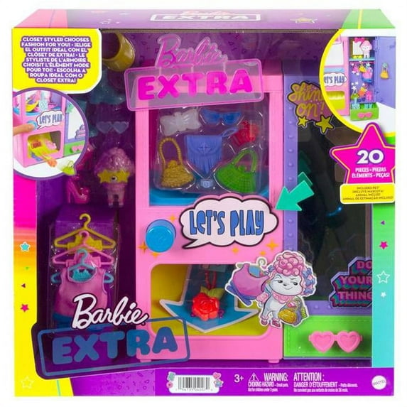 Mattel MTTHFG75 Barbie Extra Surprise Fashion Playset Toy - 2 Piece