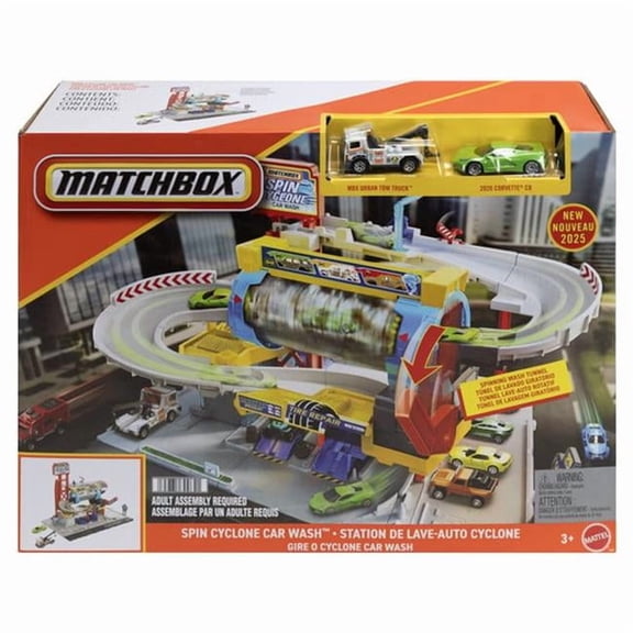 Mattel MTTJGB68 Matchbox Super Auto Center Toys - 2 Piece