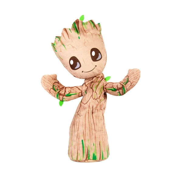 Marvel Dancing Groot Plush, English-Speaking Soft Toy, 13-inch with Sound, Music & Dance Moves