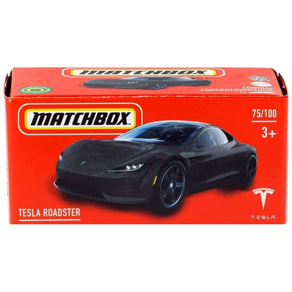 Mattel Matchbox Adventure Tesla Roadster Diecast Car Play Vehicles