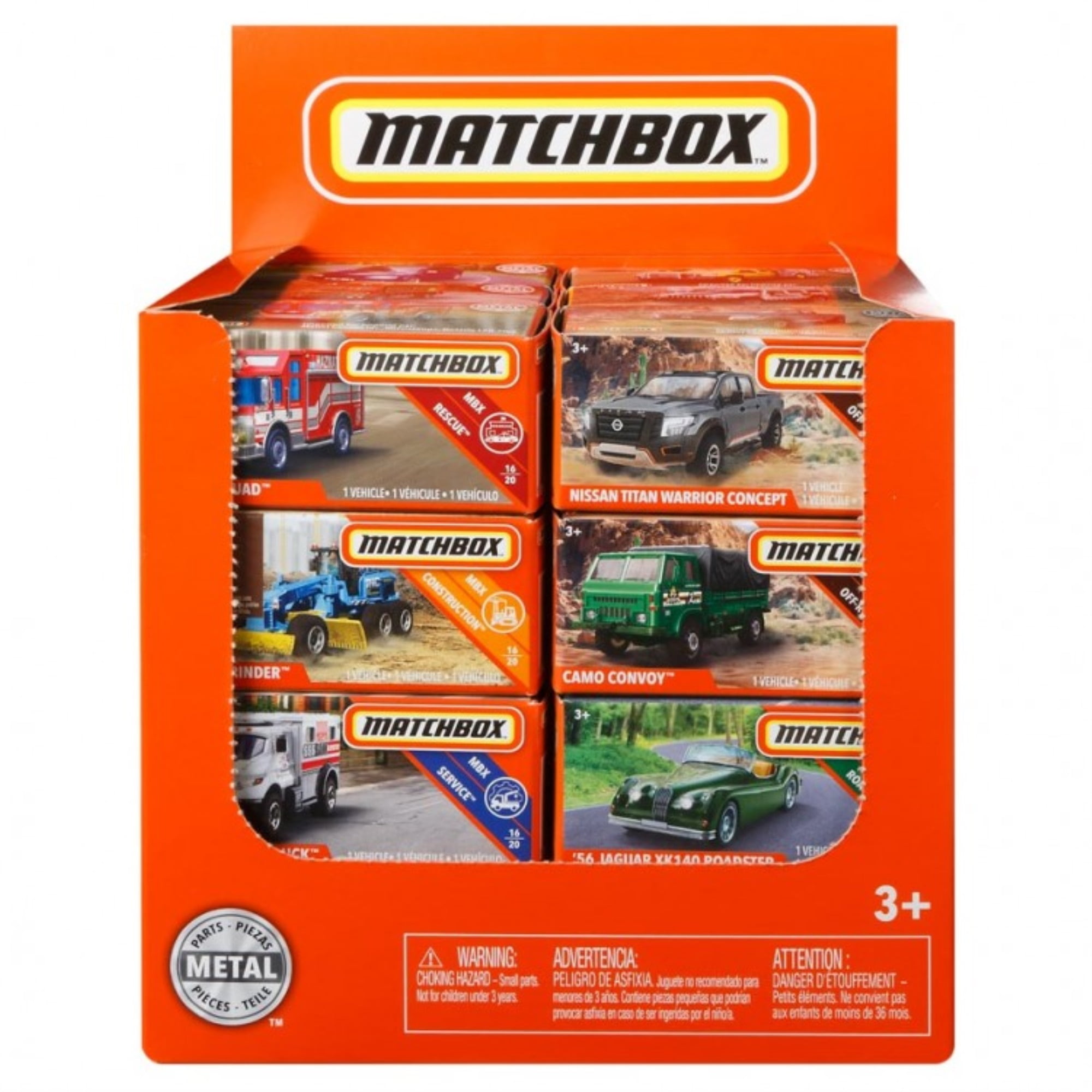 Mattel MTTDNK70 Matchbox Power Grab, Assortment Toys - 48 Piece