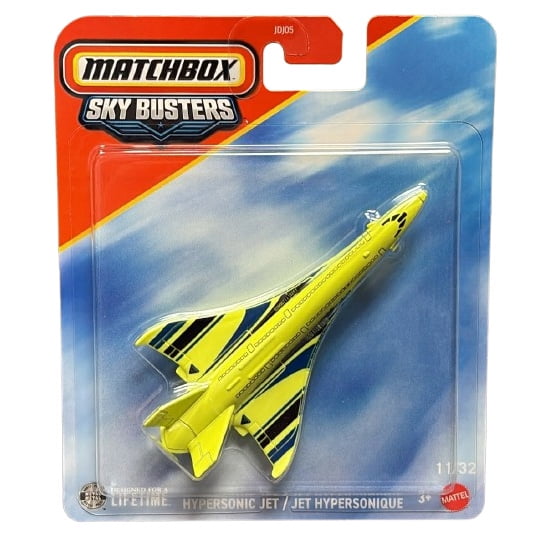 Mattel Matchbox Skybusters Toy Metal Vehicle - HYPERSONIC JET [JJW28]