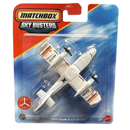 Mattel Matchbox Skybusters Toy Metal Vehicle - TWIN ENGINE BLAZE BUSTER [JCN09]