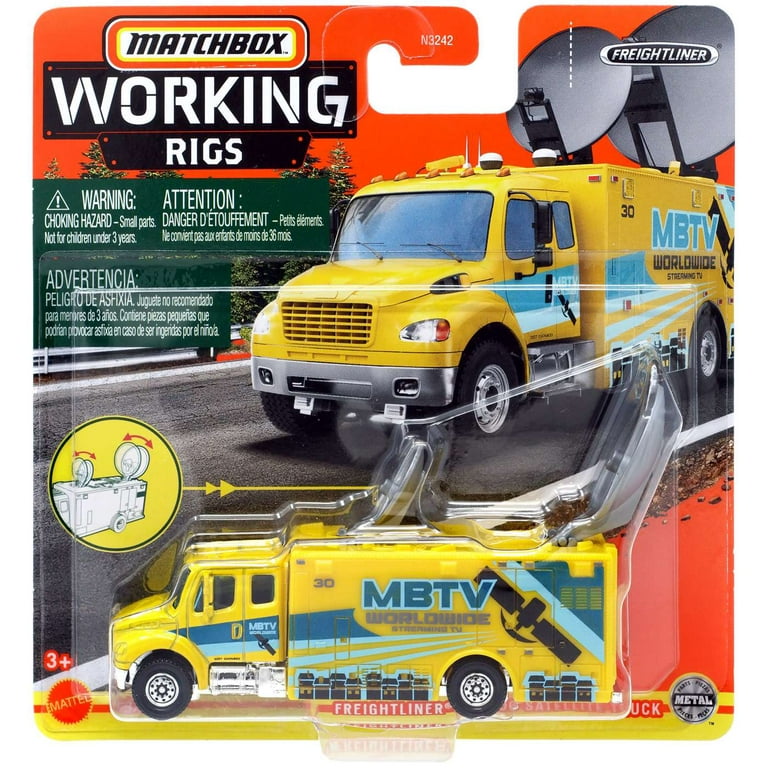 Matchbox Working Rigs Freightliner M2 106 Satellite Truck Diecast