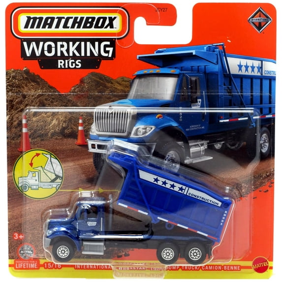 Mattel Matchbox Working Rigs International Workstar 7500 Dump Truck Diecast Play Vehicle, 3+ Yrs