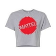 thumbnail image 1 of Mattel - Mattel Original Logo - Juniors Cropped Cotton Blend T-Shirt, 1 of 4