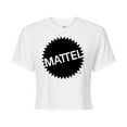 thumbnail image 1 of Mattel - Mattel Original Logo - Juniors Cropped Cotton Blend T-Shirt, 1 of 4