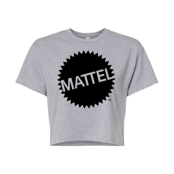 Mattel - Mattel Original Logo - Juniors Cropped Cotton Blend T-Shirt
