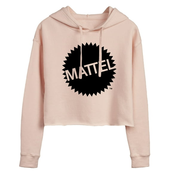 Mattel - Mattel Original Logo - Juniors Cropped Pullover Hoodie