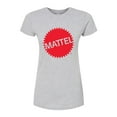 thumbnail image 1 of Mattel - Mattel Original Logo - Juniors Fitted Graphic T-Shirt, 1 of 4