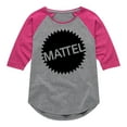 thumbnail image 1 of Mattel - Mattel Original Logo - Toddler & Youth Girls Raglan Graphic T-Shirt, 1 of 4