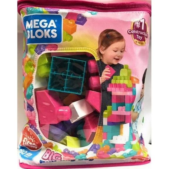 Mattel Mega Brands Mega Bloks Interlocking Block Building Sets Pink