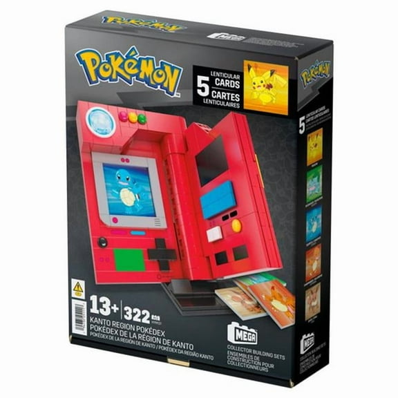 Mattel MTTHYM37 Mega Construx Pokemon Kanto Region Pokedex - 4 Piece