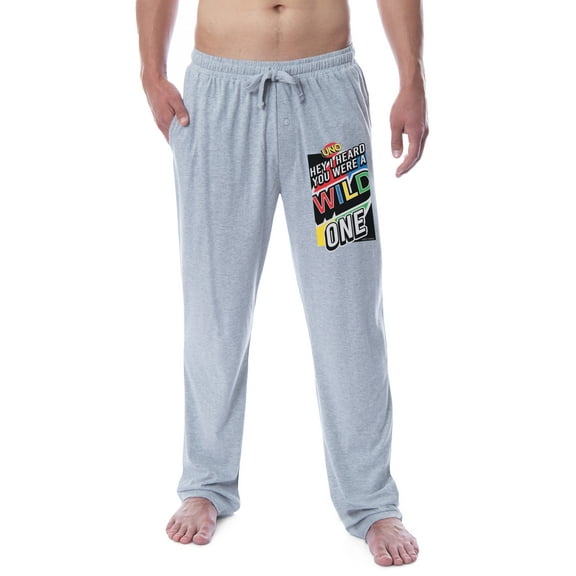 Mattel Mens' Uno Hey I Heard You Were A Wild One Sleep Pajama Pants