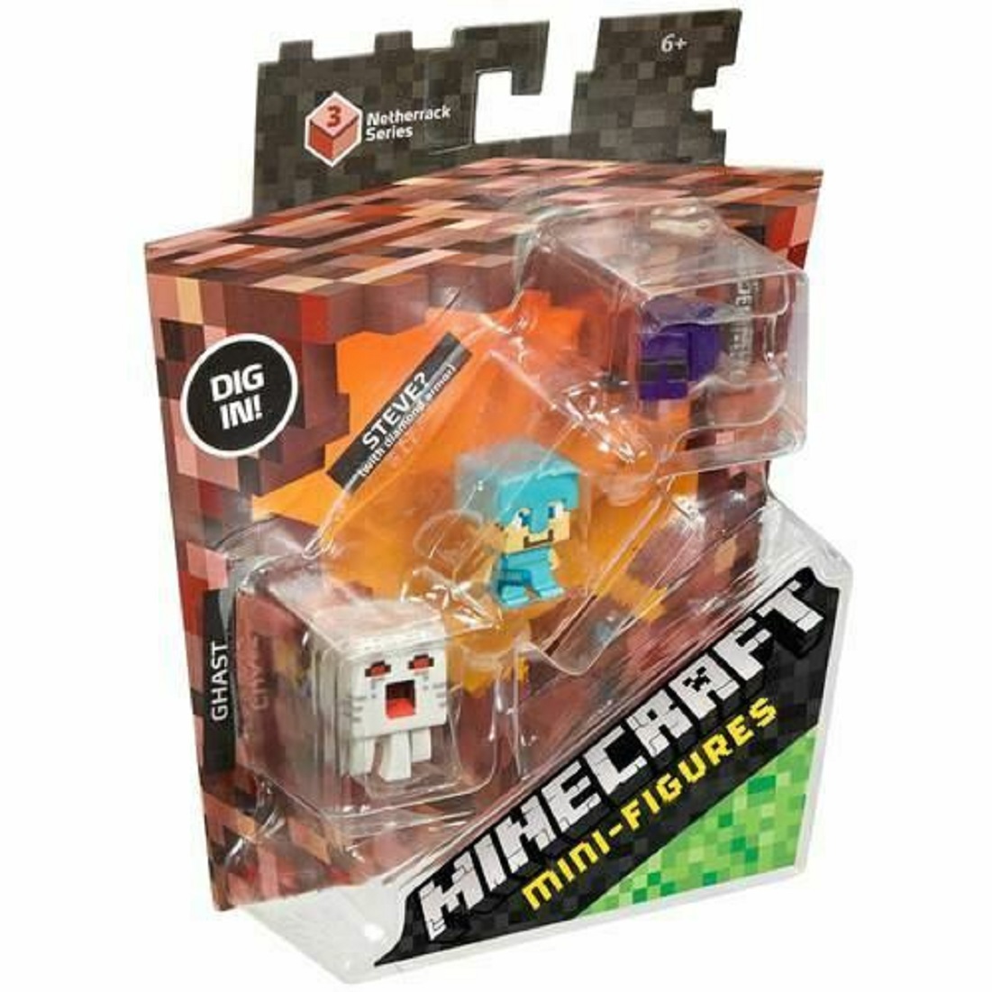 Imaginext Minecraft Halloween Series - 3 Figure: Alex Con Felpa, Pecora Mummia E Bedlam. Personaggi In Miniatura Da Collezione Per Veri Fan!