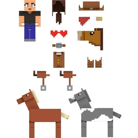 Mattel Minecraft Creator Series Collectible Action Figure, 14 Piece