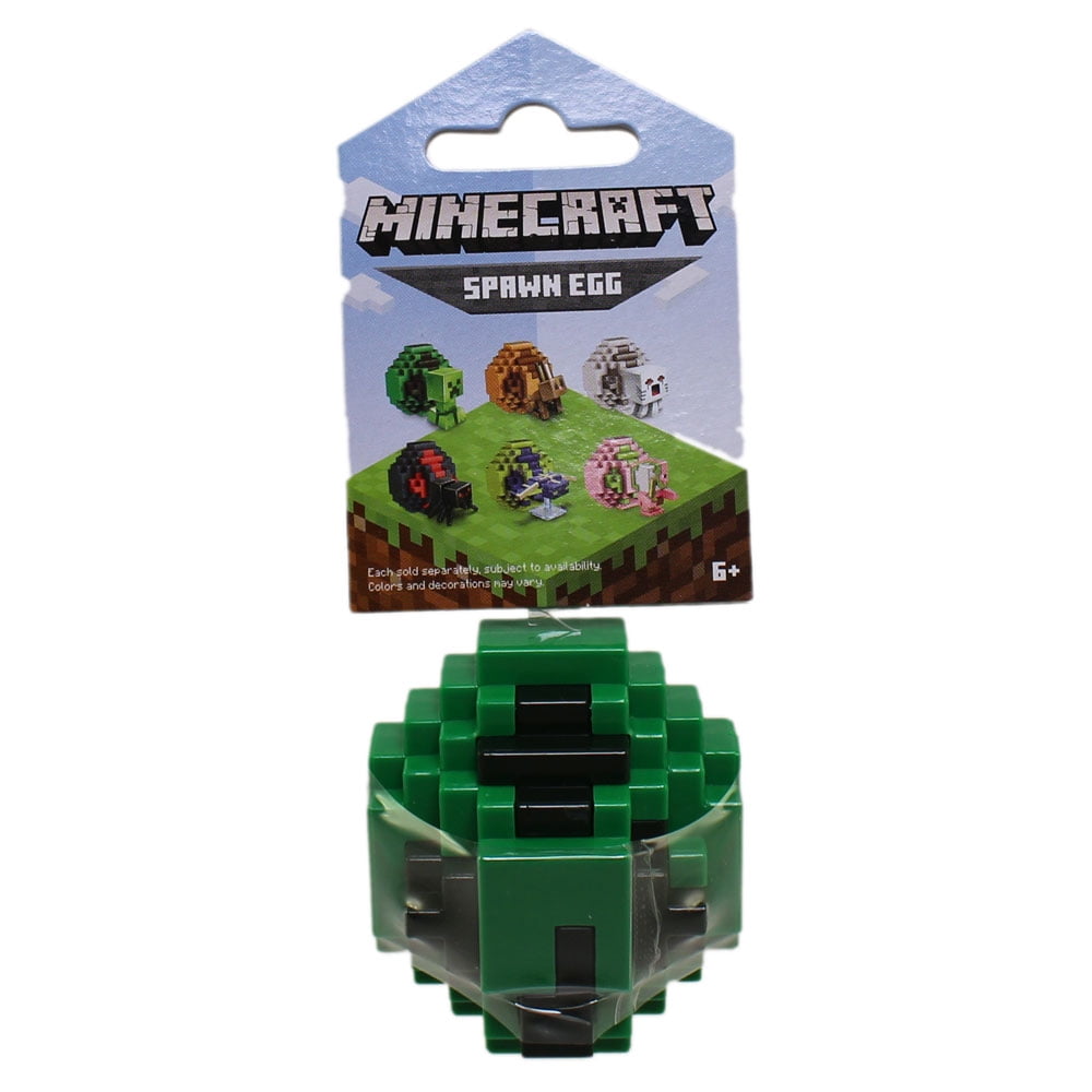 Mattel Minecraft Spawn Egg with Mini Figure Inside S2 CREEPER (Green Egg)(2 inch)