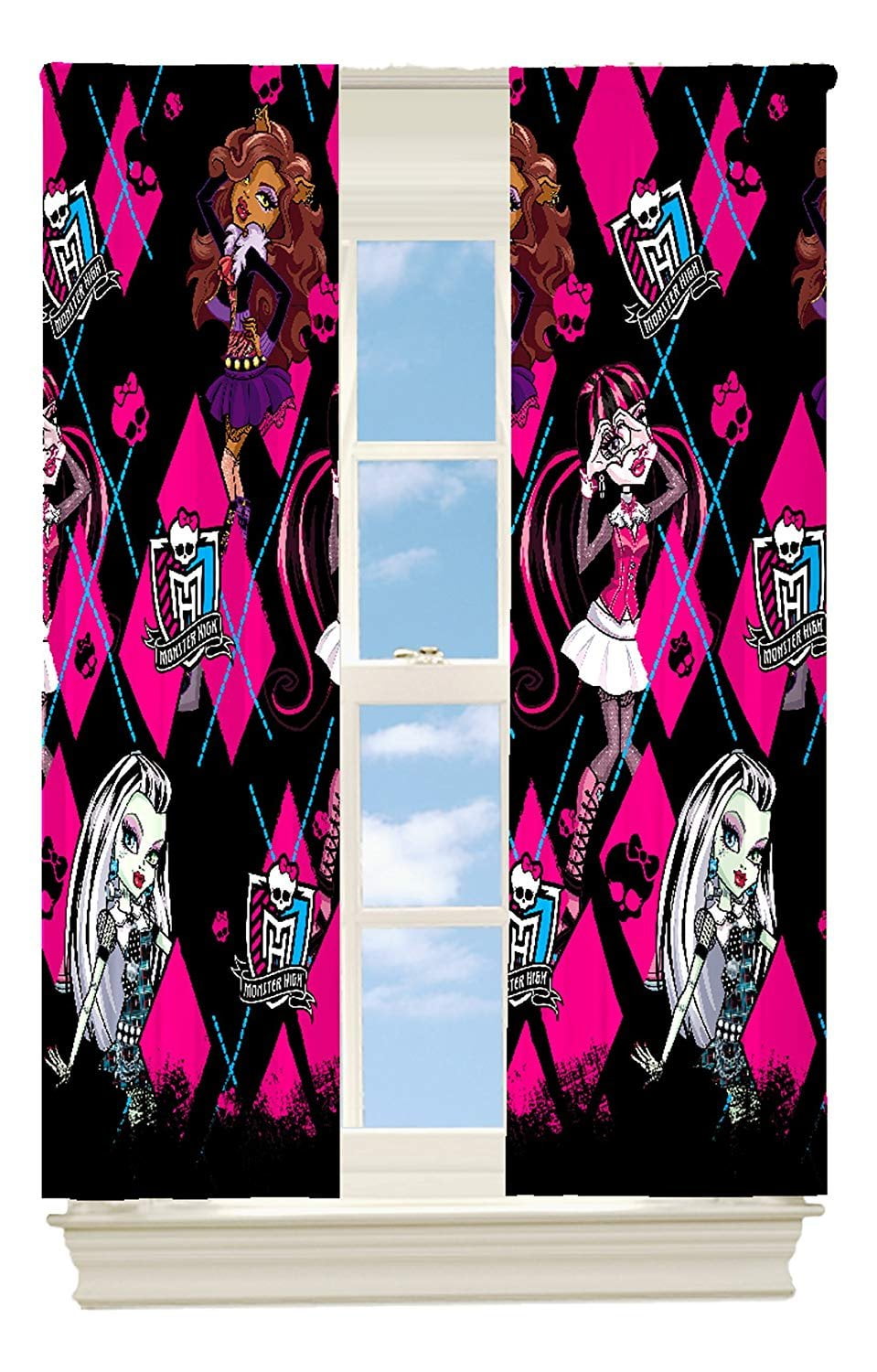 モンスターハイ　monsterhigh カーテン Mattel Monster High High Fashion Room Darkening Window Panel