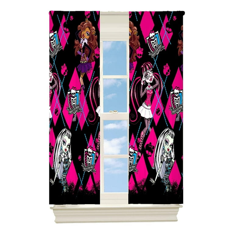 モンスターハイ　monsterhigh カーテン Mattel Monster High High Fashion Room Darkening Window Panel, 42