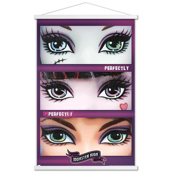 Mattel Monster High - Perfectly Imperfect Wall Poster with Magnetic Frame, 22.375" x 34"