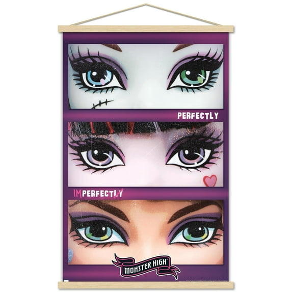 Mattel Monster High - Perfectly Imperfect Wall Poster with Magnetic Frame, 22.375" x 34"
