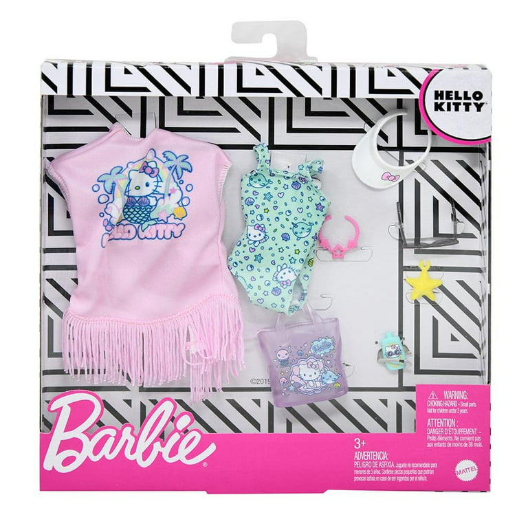 Kit Vestido Roupa Barbie Hello Kitty Original Oficial Mattel - Manias da  Karla do  - Loja Virtual