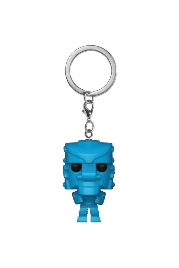 Mattel RockEm SockEm Robot Pop! Blue Vinyl Keychain