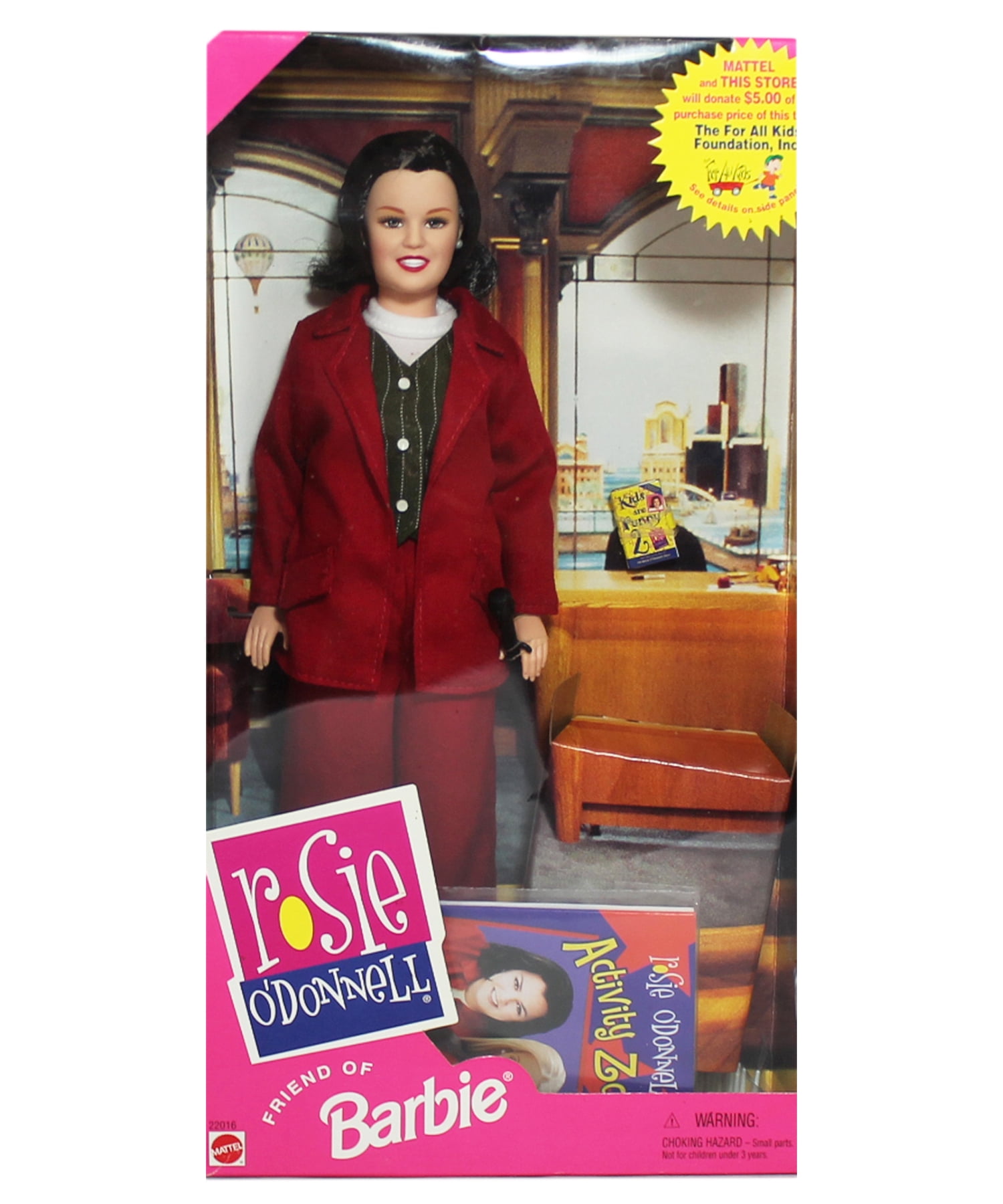 1999 Rosie O'Donnel Barbie, NRFB, (22016) Non-Mint Box