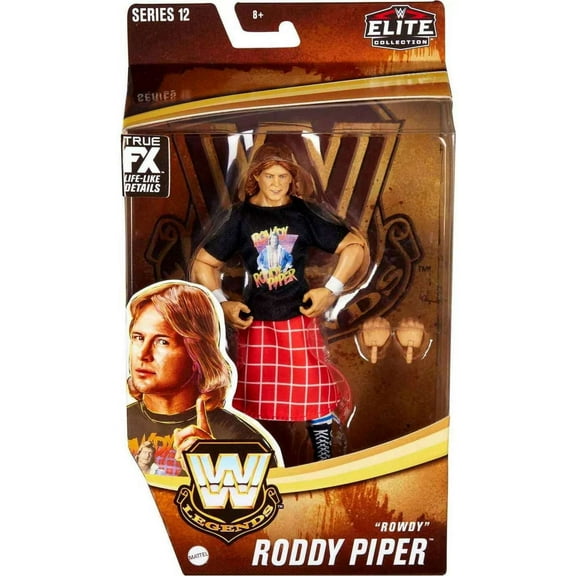 Mattel Rowdy Roddy Piper WWE Elite Legends Series 12 Action Figure Plastic, 8 oz