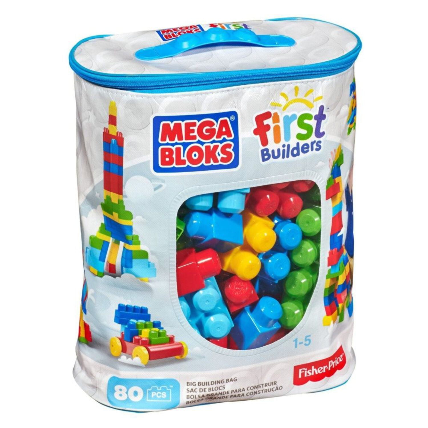 Big Bulding Bag Classic 80 pcs. - Building Set by MEGA Bloks (DCH63)